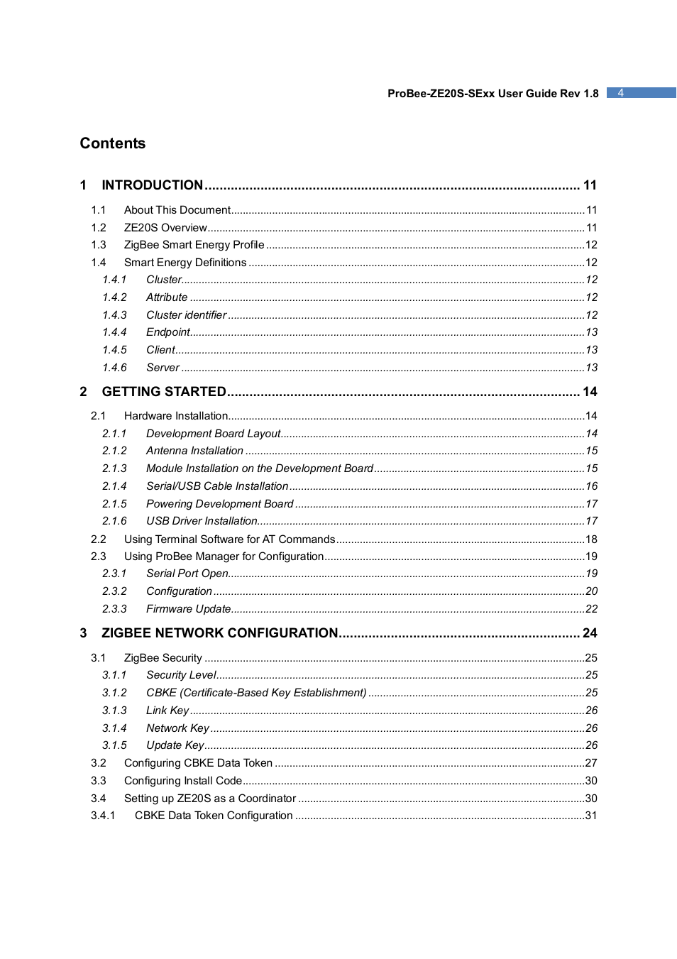 SENA ProBee-ZE20S-SEME User Manual | Page 4 / 118