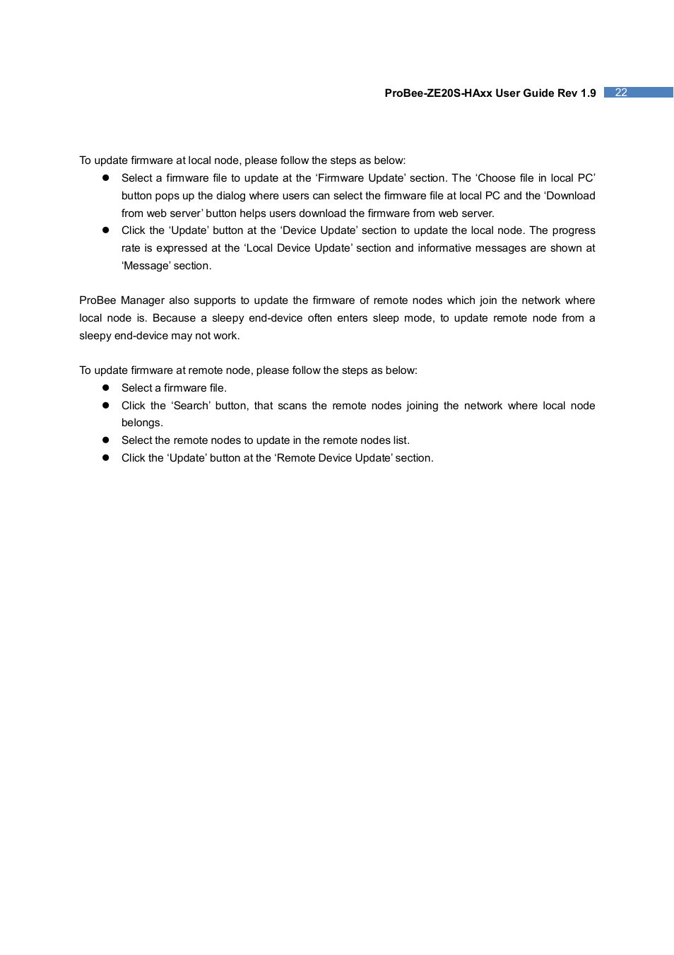 SENA ProBee-ZE20S-HAOL User Manual | Page 22 / 95