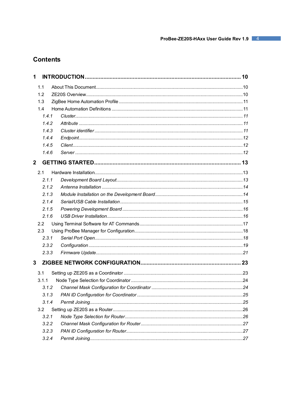 SENA ProBee-ZE20S-HAOL User Manual | Page 4 / 95