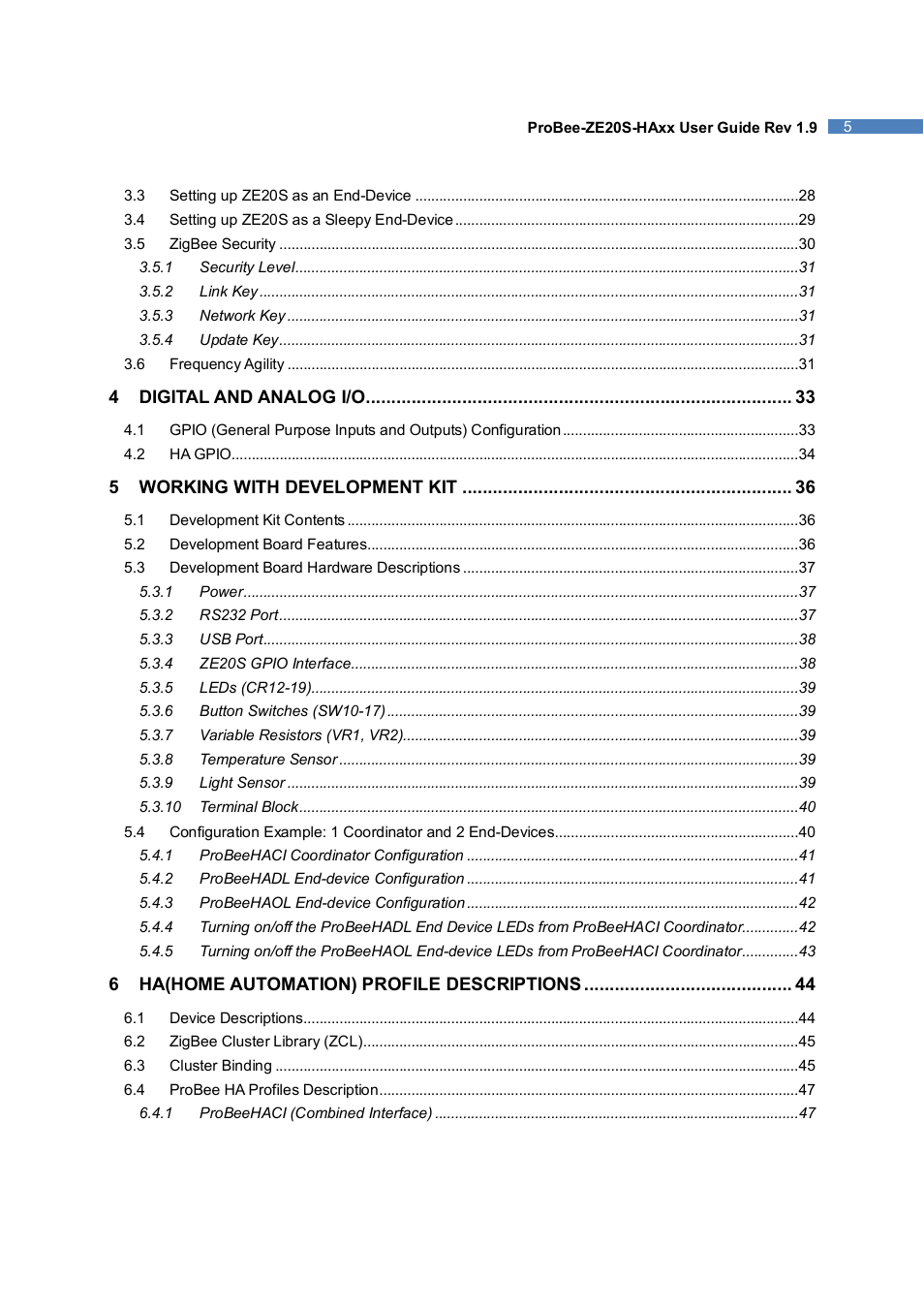 SENA ProBee-ZE20S-HAOL User Manual | Page 5 / 95