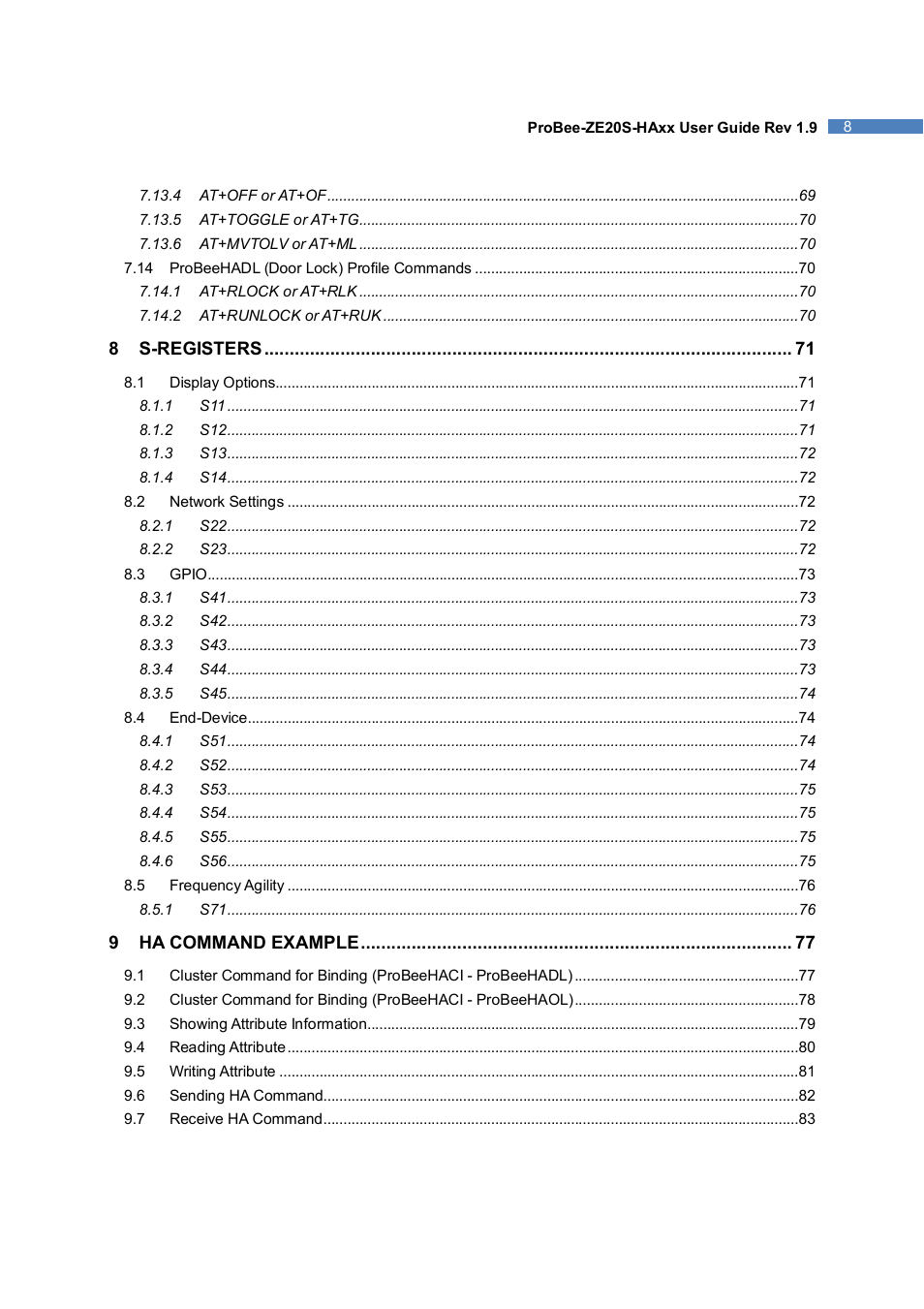 SENA ProBee-ZE20S-HAOL User Manual | Page 8 / 95