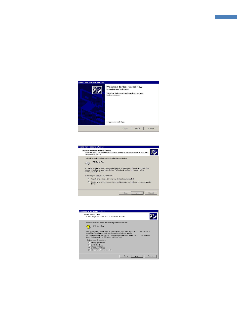 Windows 2000 device driver installation | SENA DirectPort UPCI User Manual | Page 10 / 20