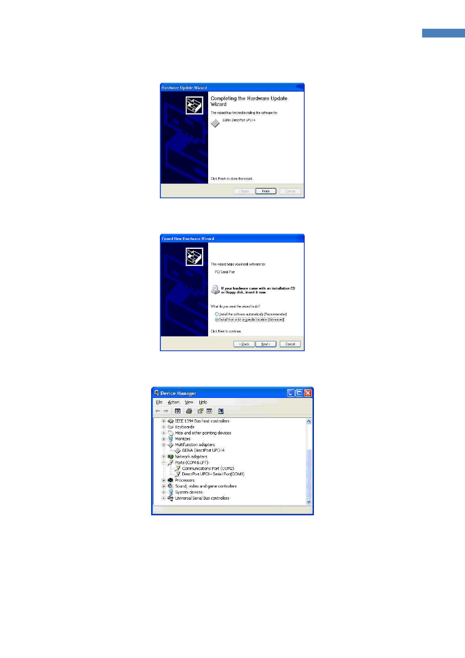 SENA DirectPort UPCI User Manual | Page 9 / 20
