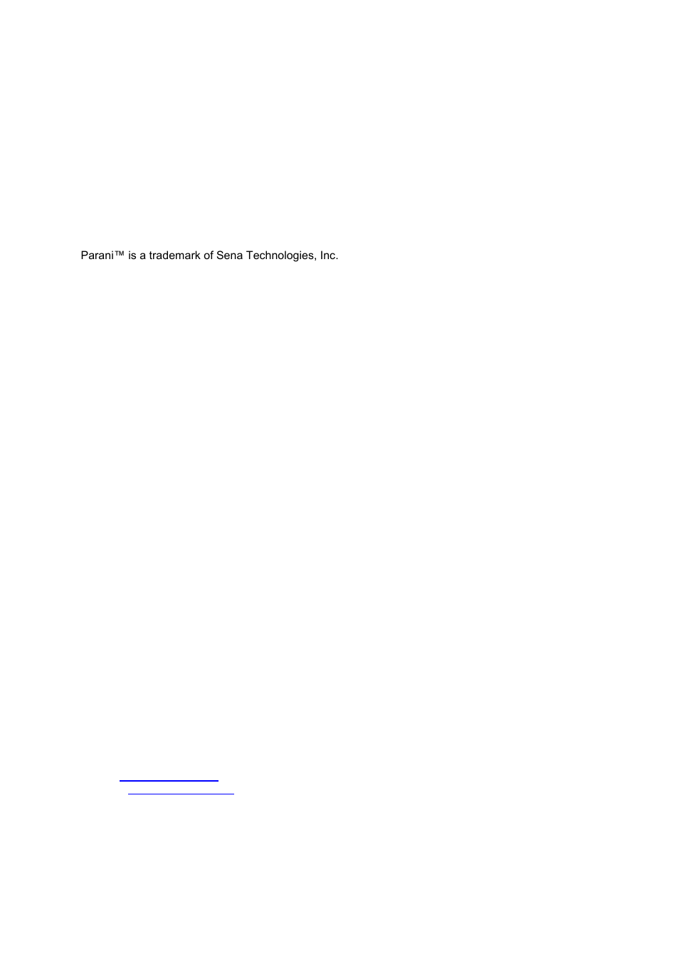 SENA Parani-ESD100V2-110V2 User Manual | Page 2 / 61