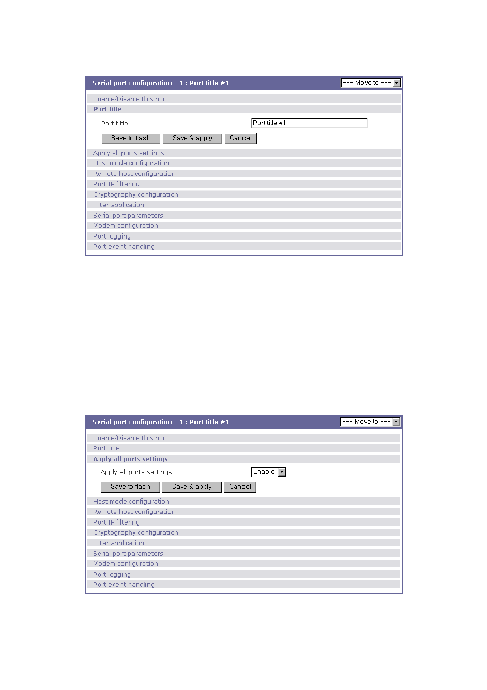 Apply all port settings | SENA SS800 User Manual | Page 44 / 138
