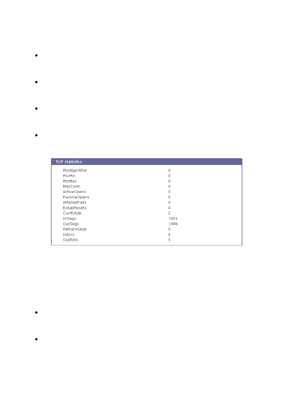 Udp statistics | SENA SS800 User Manual | Page 95 / 138