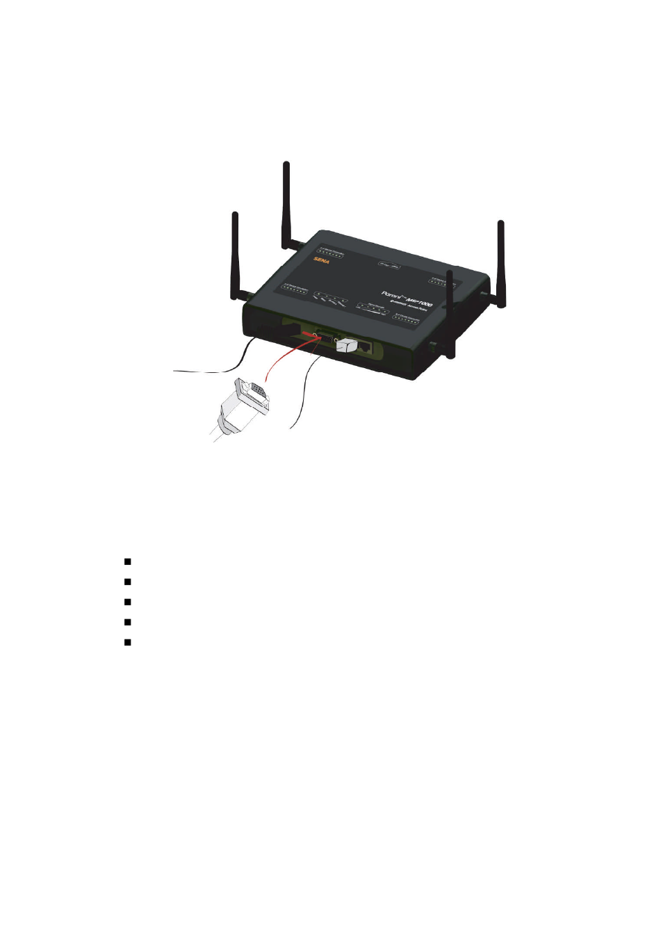 Configuration using the rs232 serial connection | SENA Parani-MSP1000 User Manual | Page 14 / 82