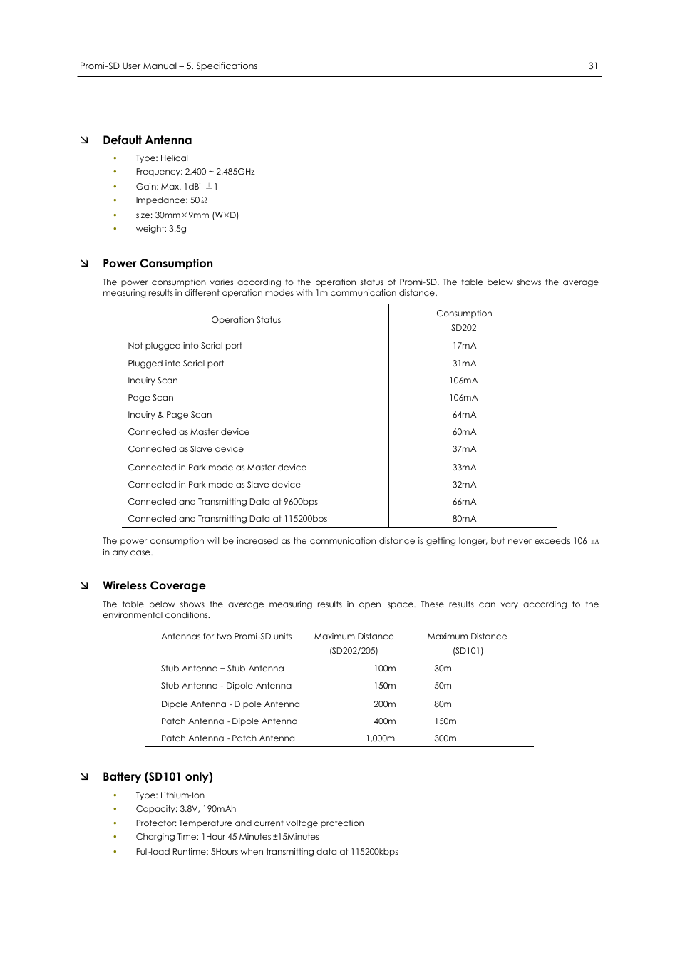 SENA Promi-SD 205 User Manual | Page 35 / 54