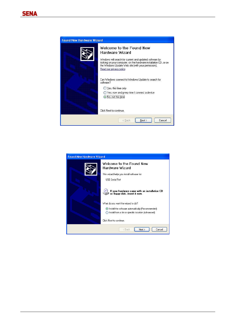 SENA DirectPort-USB User Manual | Page 16 / 36