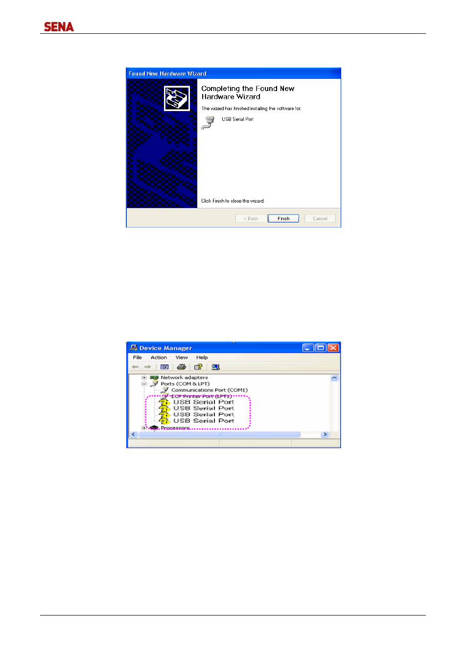 SENA DirectPort-USB User Manual | Page 17 / 36