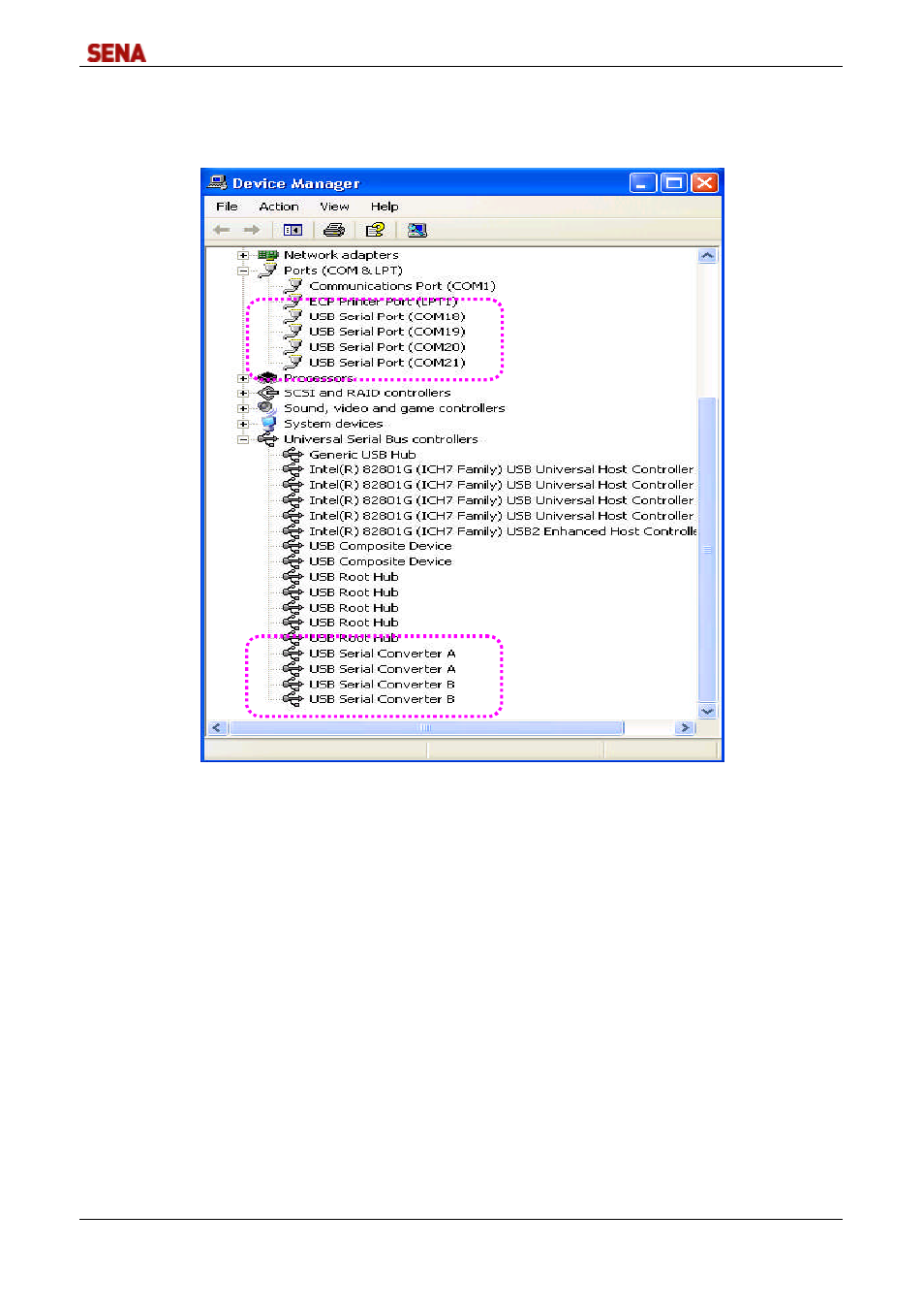 SENA DirectPort-USB User Manual | Page 18 / 36