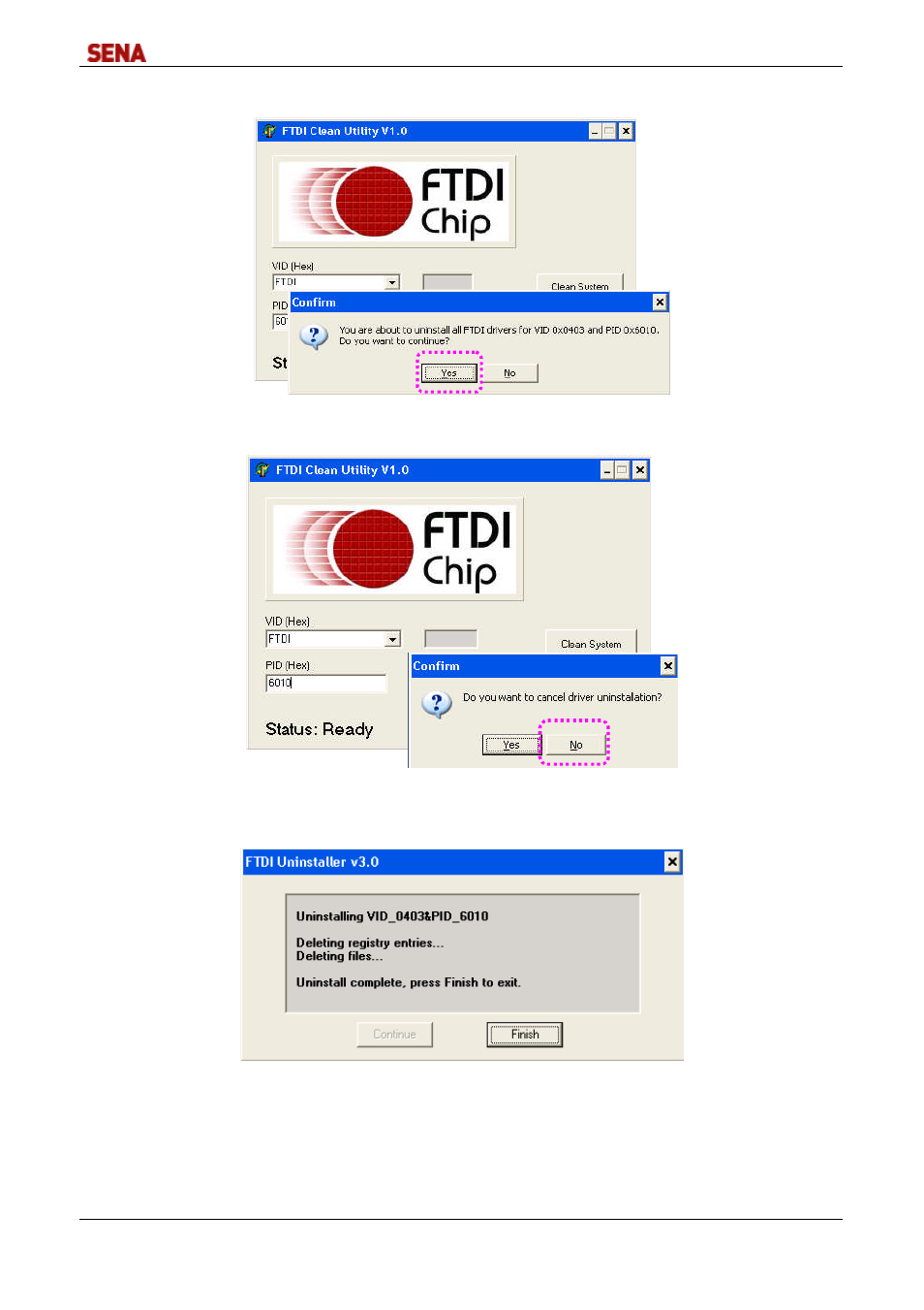 SENA DirectPort-USB User Manual | Page 31 / 36