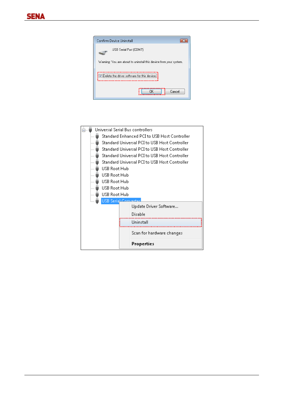 SENA DirectPort-USB User Manual | Page 34 / 36