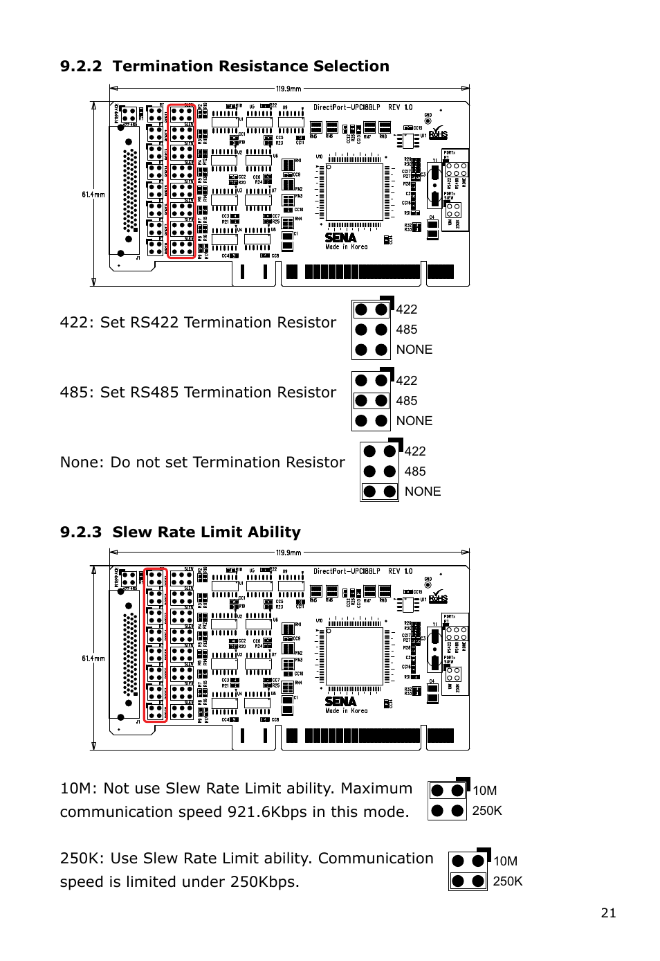 SENA DirectPort UPCI Software User Manual | Page 21 / 24