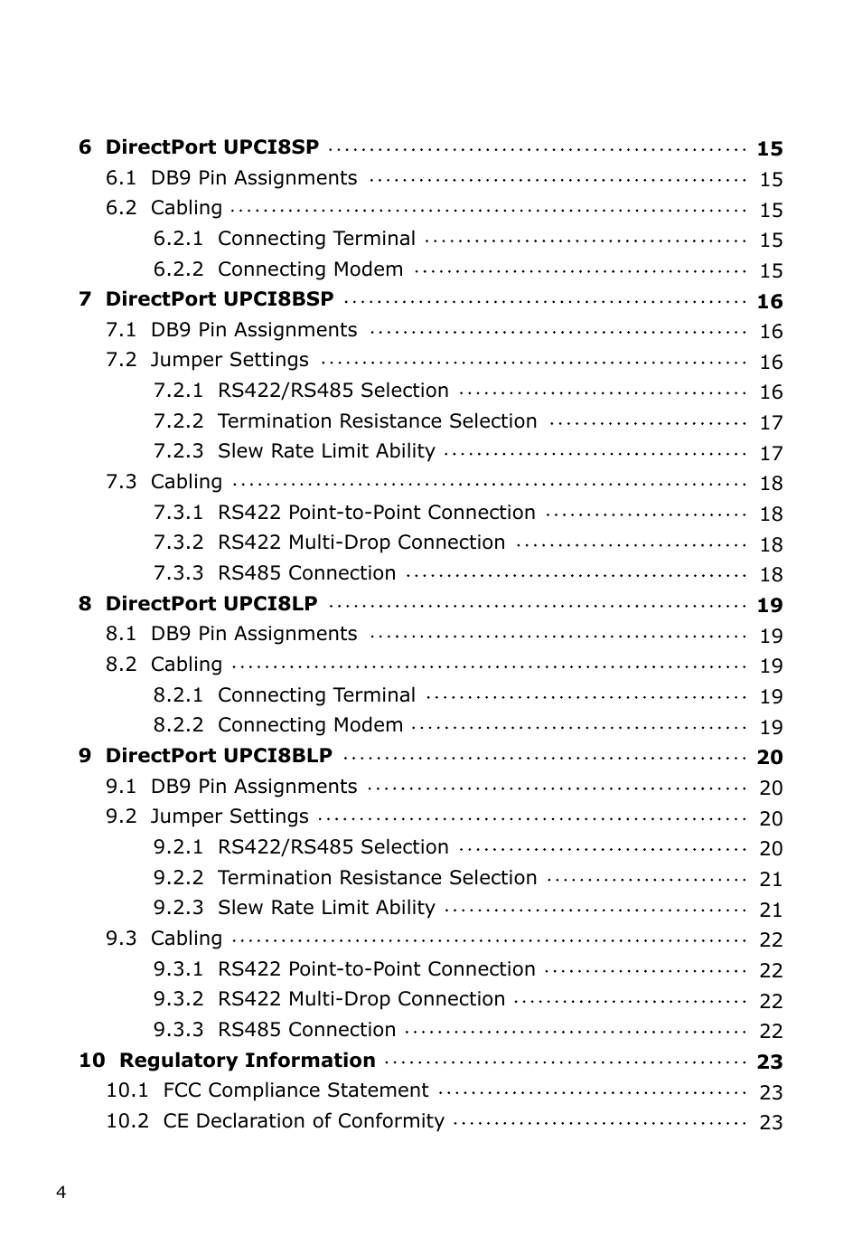 SENA DirectPort UPCI Software User Manual | Page 4 / 24