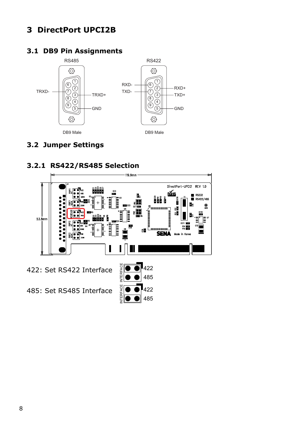 3 directport upci2b | SENA DirectPort UPCI Software User Manual | Page 8 / 24