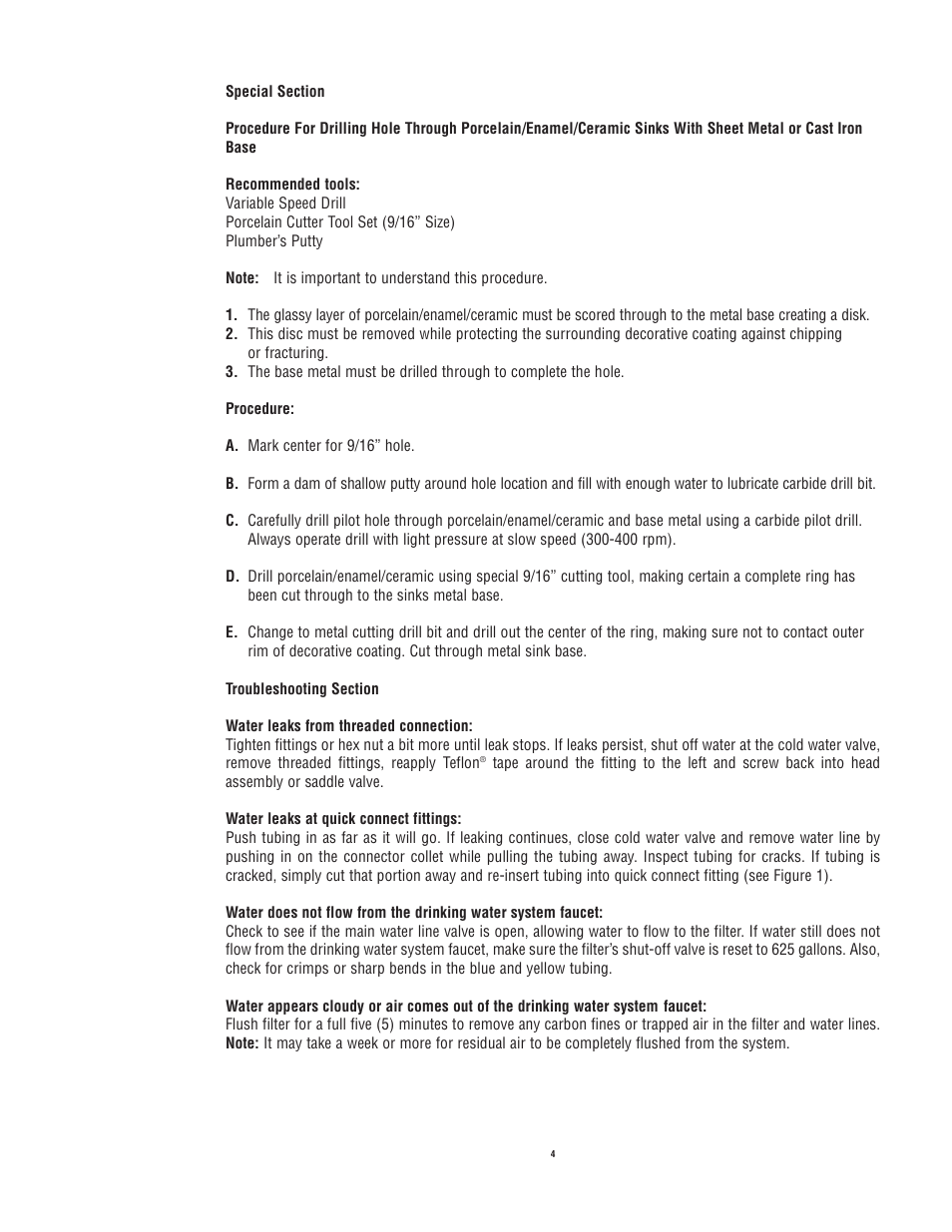 Aqua-Pure AP-DWS1000 User Manual | Page 5 / 11