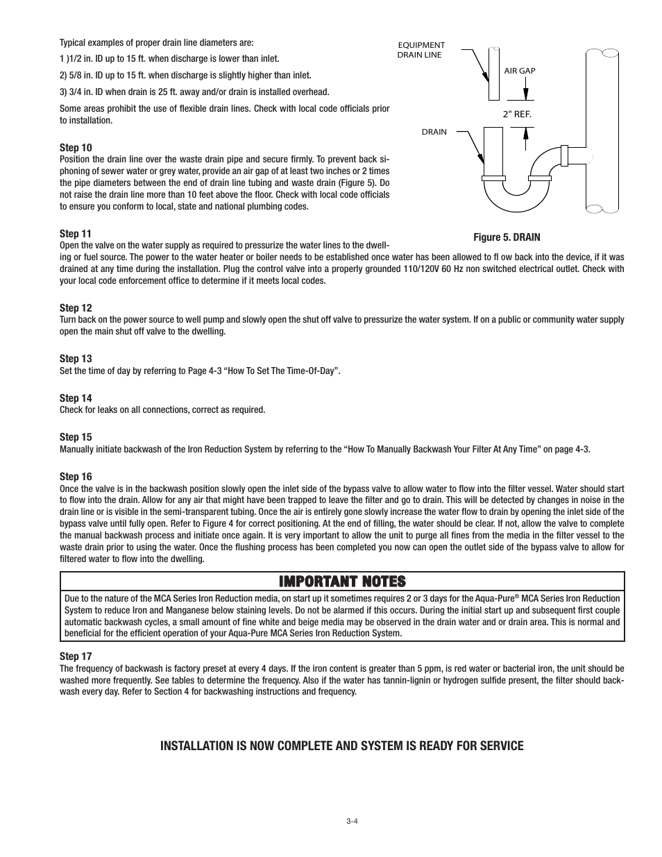 Aqua-Pure MCA2001M User Manual | Page 10 / 24
