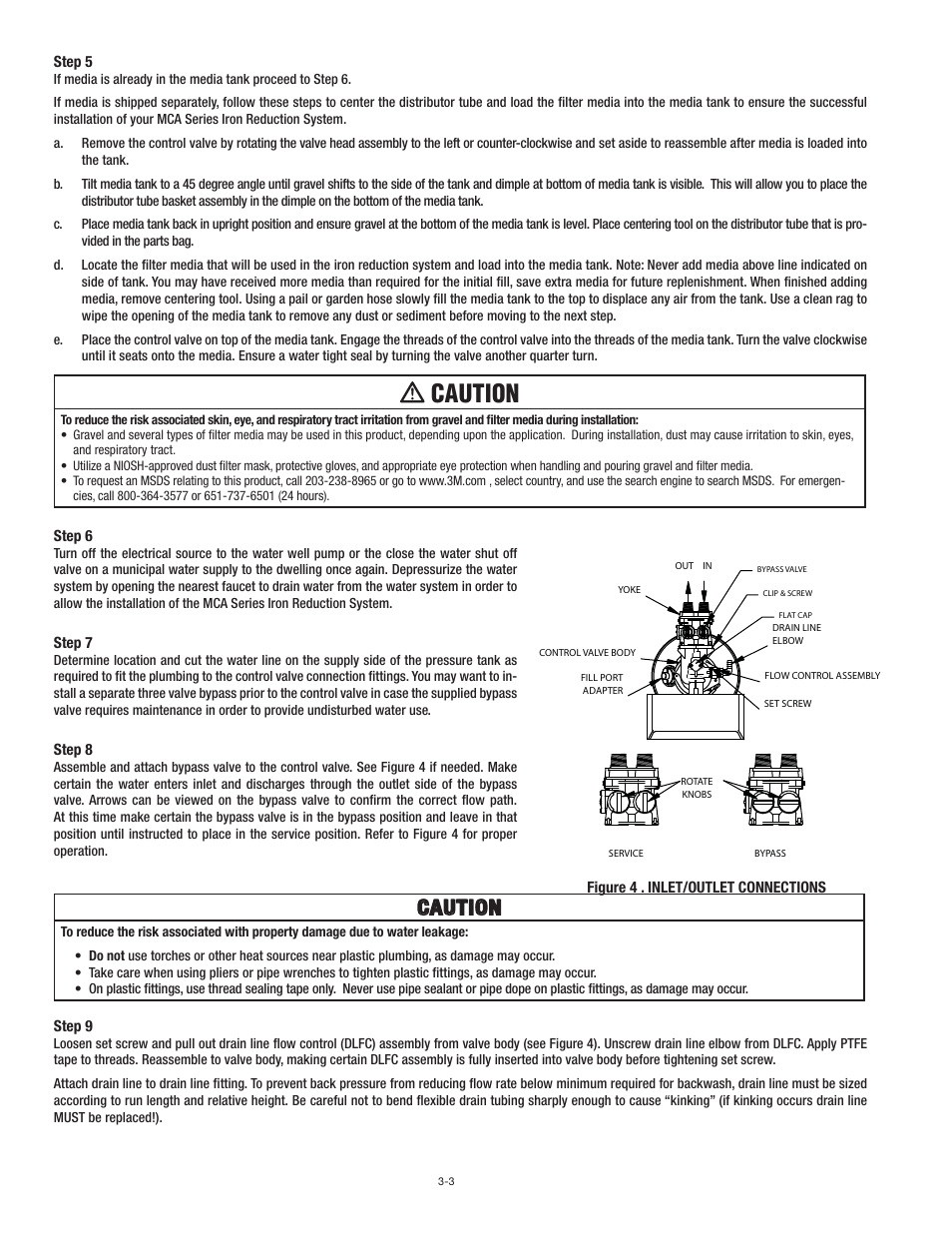Caution | Aqua-Pure MCA2001M User Manual | Page 9 / 24