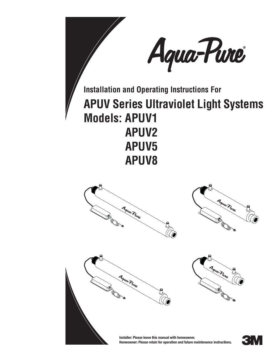 Aqua-Pure APUV8 User Manual | 7 pages