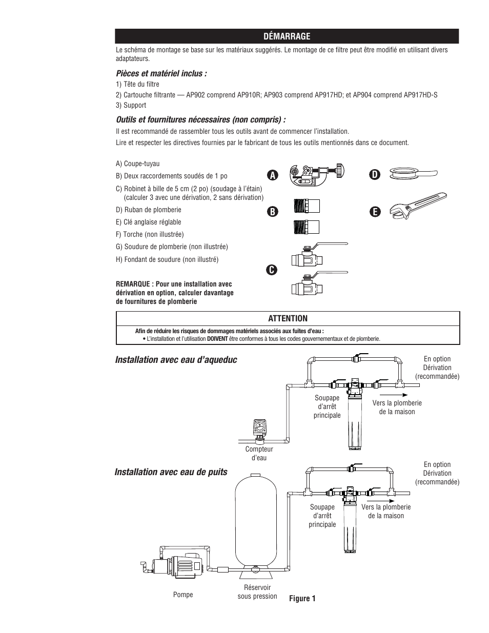 Ab c d e | Aqua-Pure AP903 User Manual | Page 12 / 16