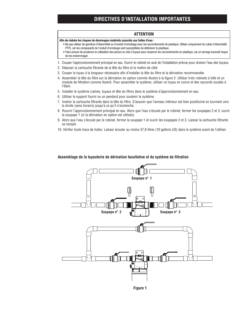 Directives d’installation importantes | Aqua-Pure AP903 User Manual | Page 13 / 16