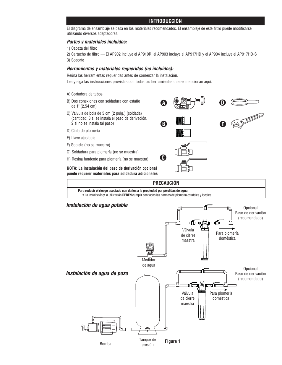 Ab c d e | Aqua-Pure AP903 User Manual | Page 8 / 16