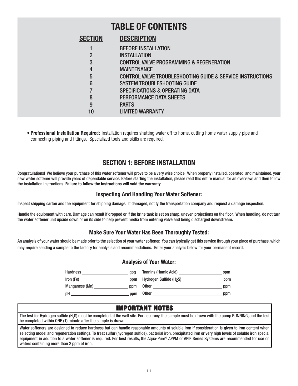 Aqua-Pure CWS150MECJ User Manual | Page 4 / 32