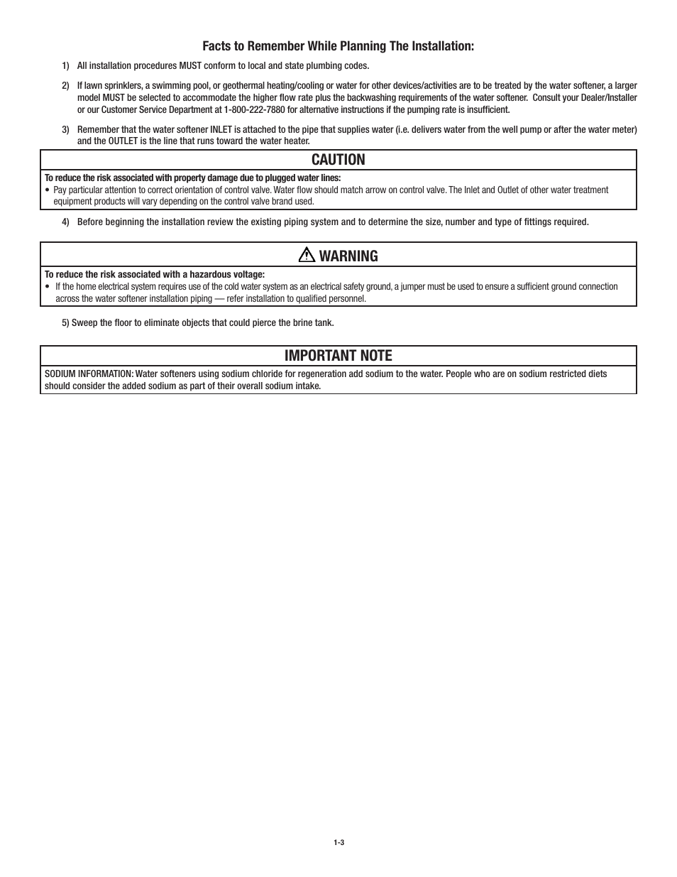 Caution, Warning | Aqua-Pure CWS150MECJ User Manual | Page 6 / 32