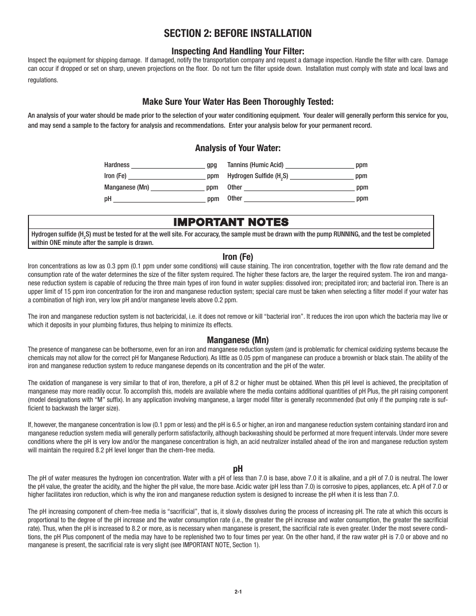 Aqua-Pure APIF100 User Manual | Page 5 / 36