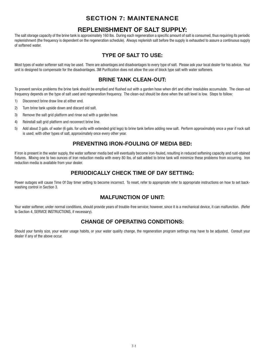 Replenishment of salt supply | Aqua-Pure NWS200 User Manual | Page 23 / 24