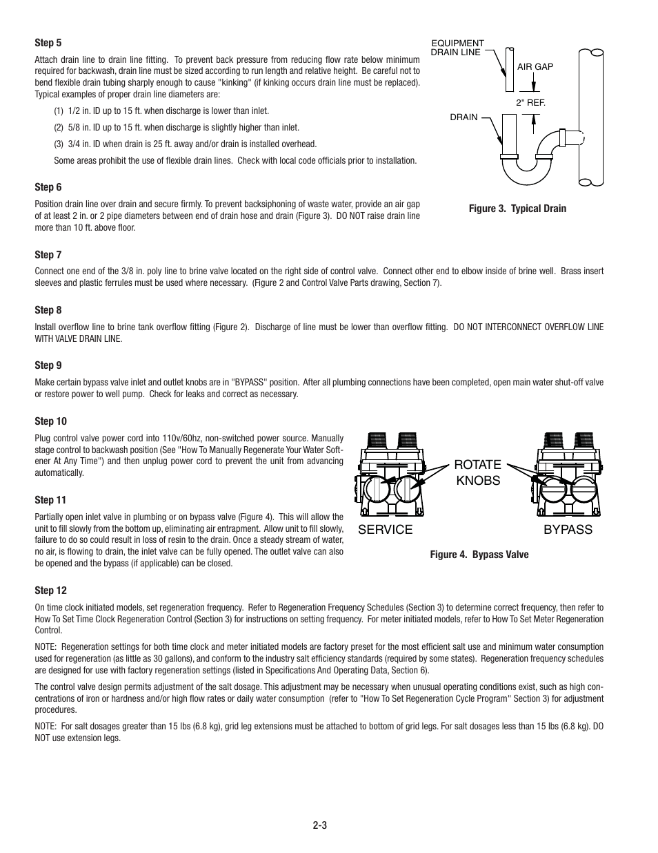 Service bypass rotate knobs | Aqua-Pure CSM1501 User Manual | Page 8 / 24