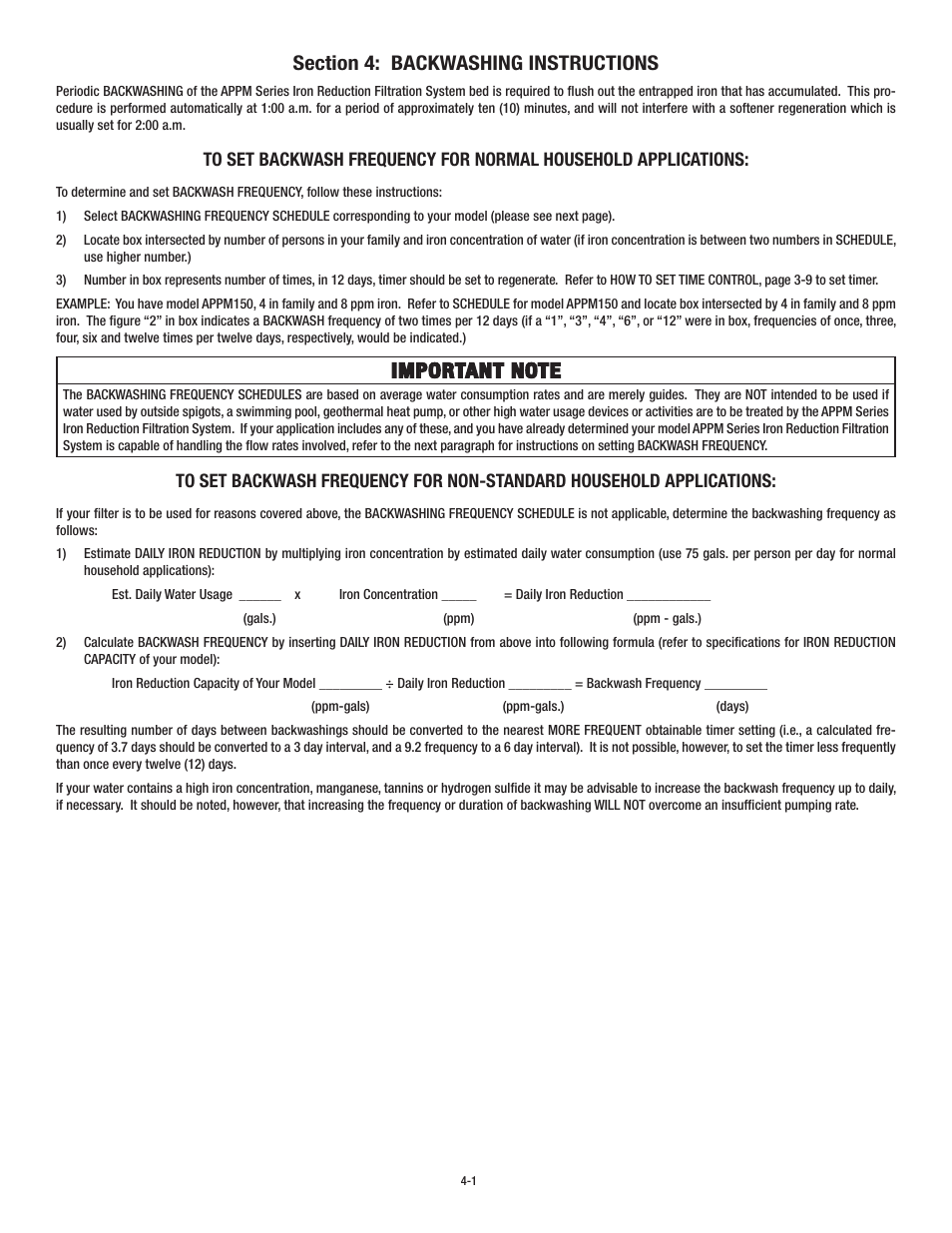 Aqua-Pure APPM150 User Manual | Page 18 / 32