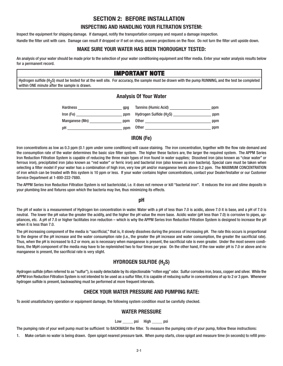 Aqua-Pure APPM150 User Manual | Page 5 / 32