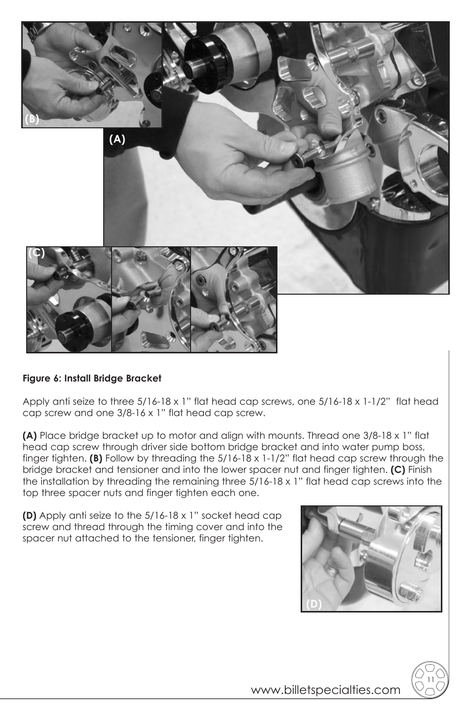 Billet Specialties Premium Tru Trac Serpentine System - Big Block Ford User Manual | Page 11 / 20