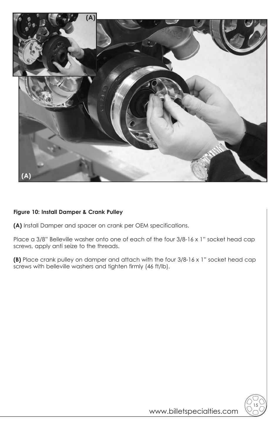 Billet Specialties Premium Tru Trac Serpentine System - Big Block Ford User Manual | Page 15 / 20