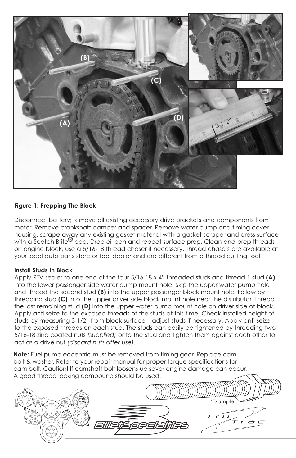 Billet Specialties Premium Tru Trac Serpentine System - Big Block Ford User Manual | Page 6 / 20