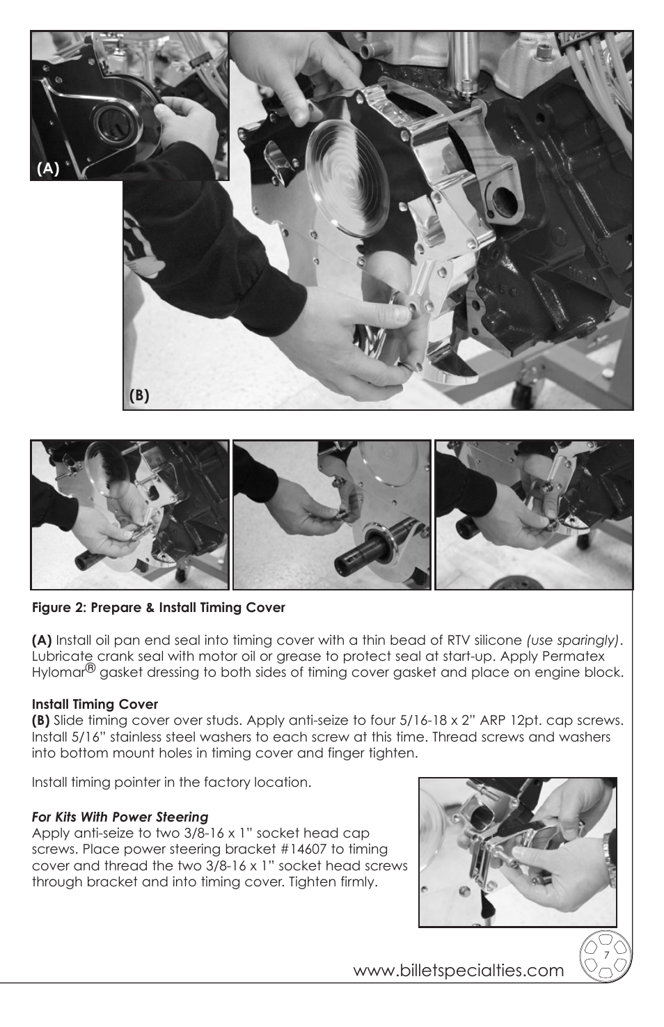 Billet Specialties Premium Tru Trac Serpentine System - Big Block Ford User Manual | Page 7 / 20