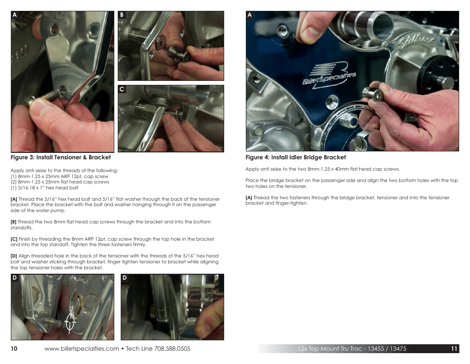 Billet Specialties Tru Trac Serpentine System - LS7 (Top Mount) User Manual | Page 6 / 11