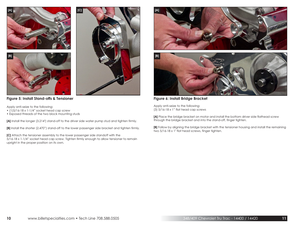 Billet Specialties Premium Tru Trac Serpentine System - 348__409 Chevy User Manual | Page 6 / 11