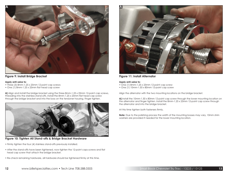 Billet Specialties Premium Tru Trac Serpentine System - Small Block Chevy User Manual | Page 7 / 9