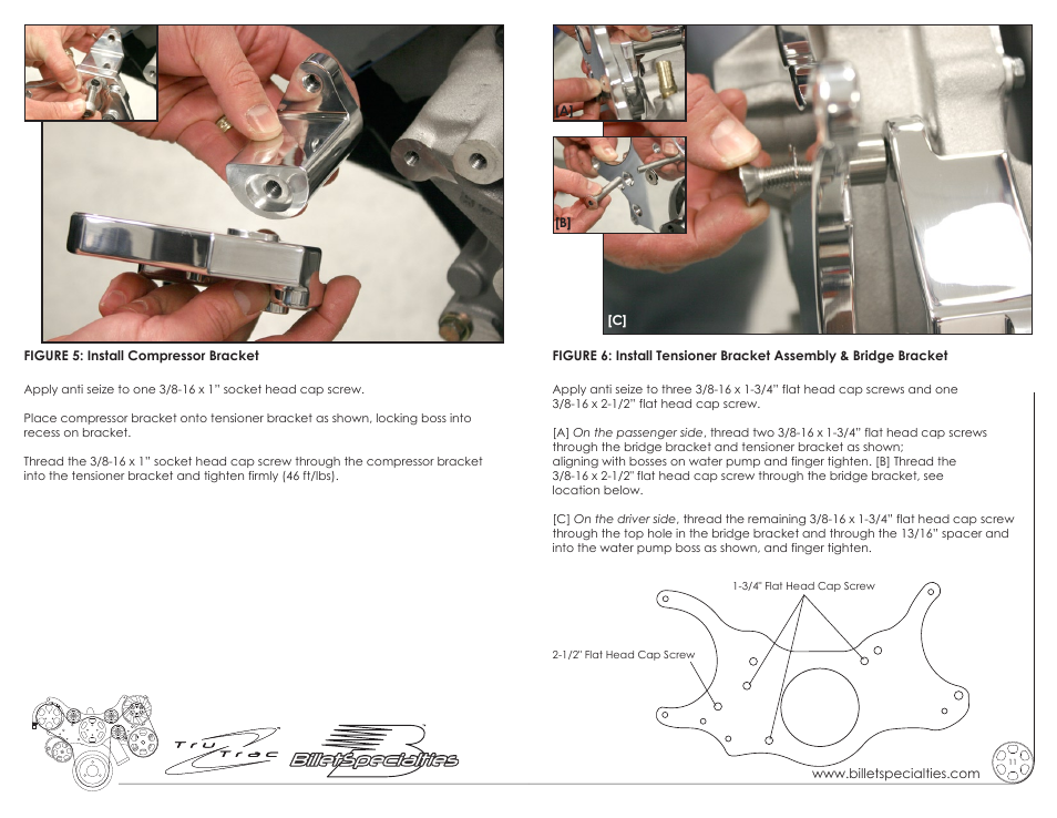 Billet Specialties Premium Tru Trac Serpentine System - FE Ford User Manual | Page 6 / 11