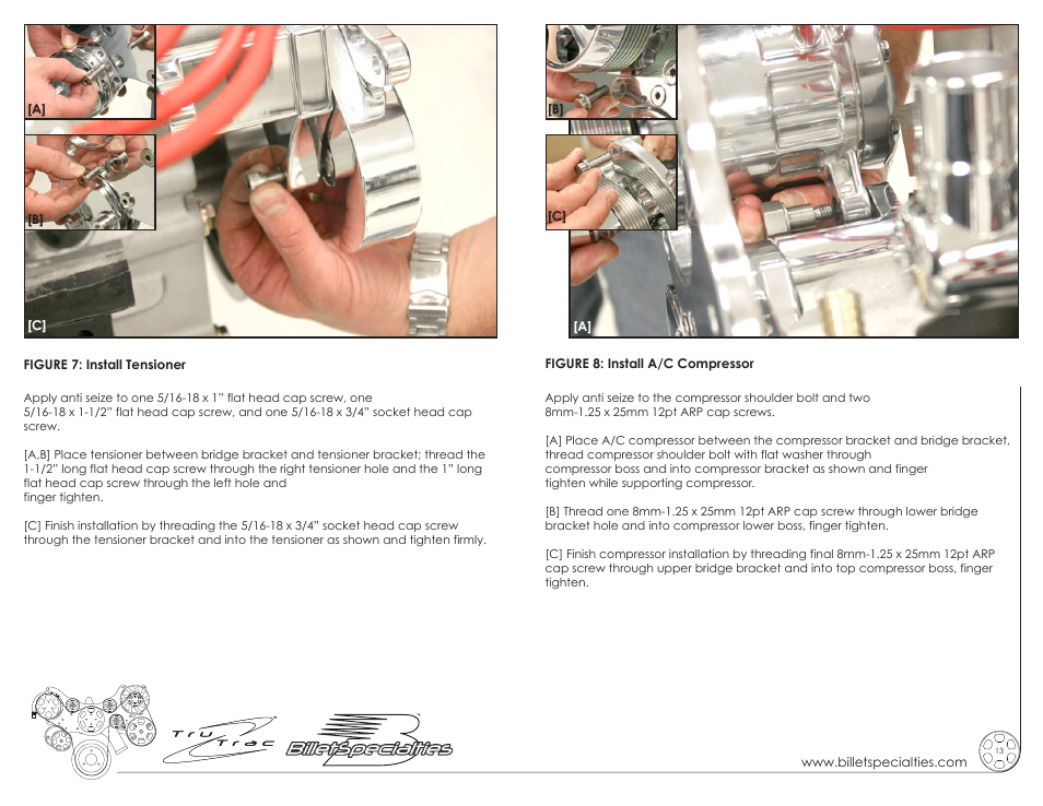 Billet Specialties Premium Tru Trac Serpentine System - FE Ford User Manual | Page 7 / 11