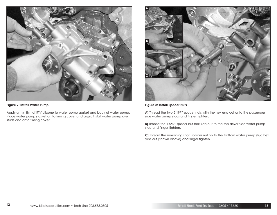 Billet Specialties Tru Trac Serpentine System - Small Block Ford User Manual | Page 7 / 13