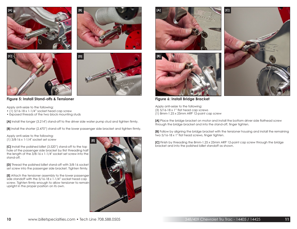 Billet Specialties Premium Tru Trac Serpentine System - 348__409 Chevy User Manual | Page 6 / 9