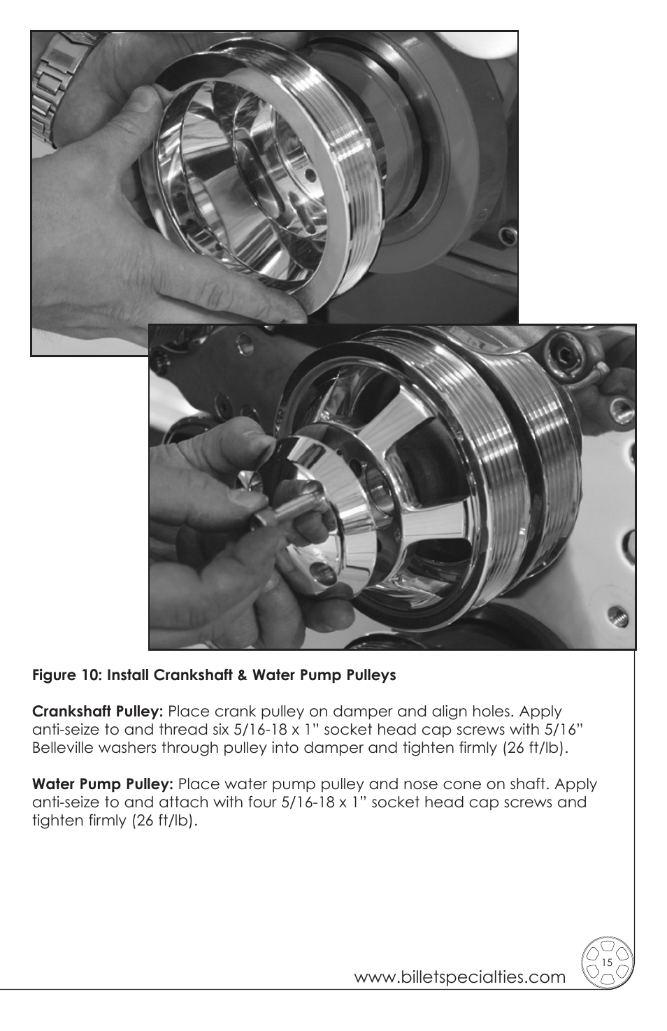 Billet Specialties Premium Tru Trac Serpentine System - Big Block Chrysler | HEMI User Manual | Page 15 / 20