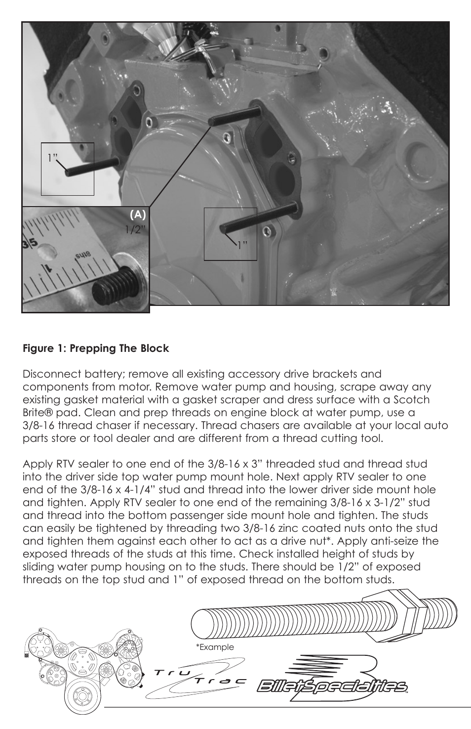 Billet Specialties Premium Tru Trac Serpentine System - Big Block Chrysler | HEMI User Manual | Page 6 / 20