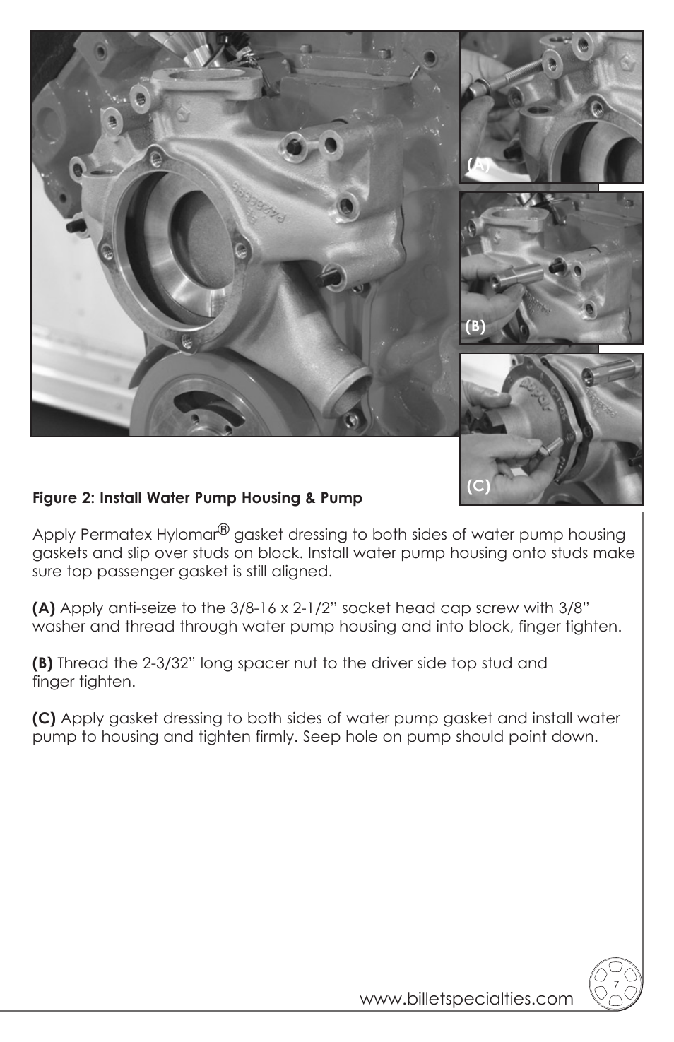 Billet Specialties Premium Tru Trac Serpentine System - Big Block Chrysler | HEMI User Manual | Page 7 / 20