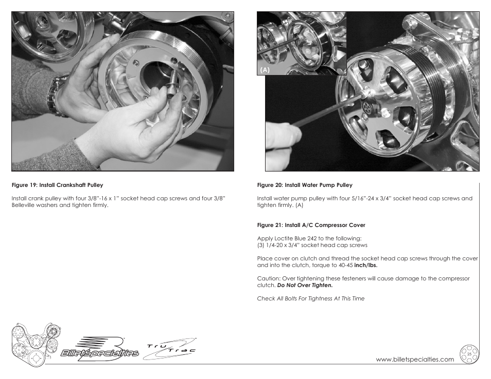 Billet Specialties Premium Tru Trac Serpentine System - Small Block Ford User Manual | Page 13 / 15