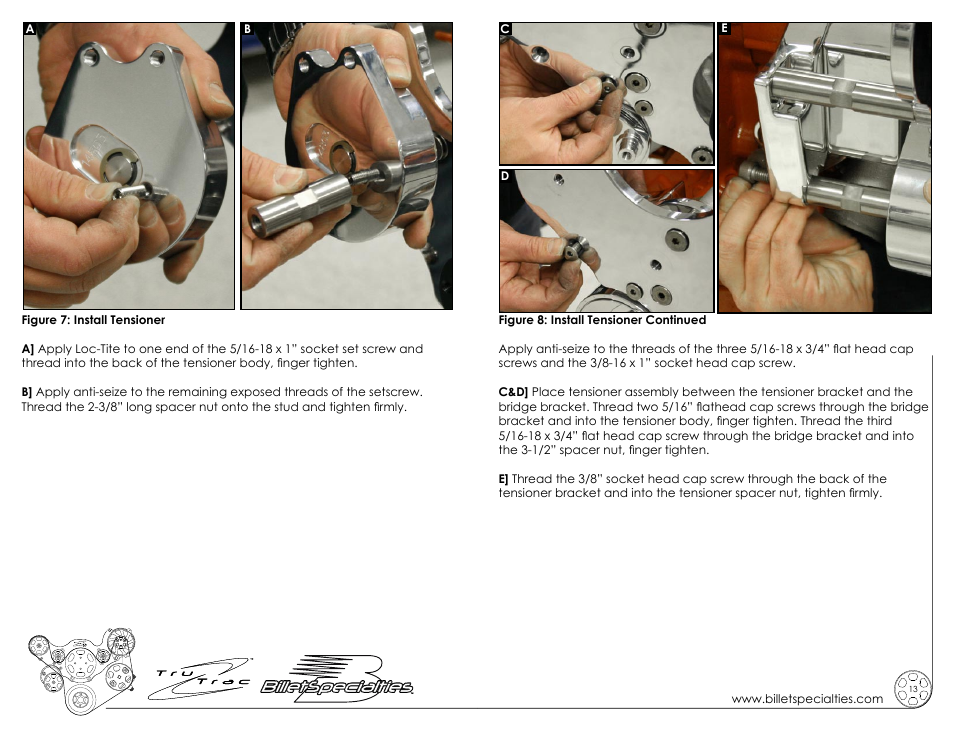 Billet Specialties Premium Tru Trac Serpentine System - Small Block Chrysler, LA__Magnum User Manual | Page 7 / 11